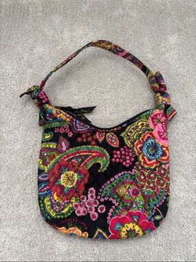 Vera Bradley Shoulder Bag Symphony Hue Multicolor Paisley Print Quilted